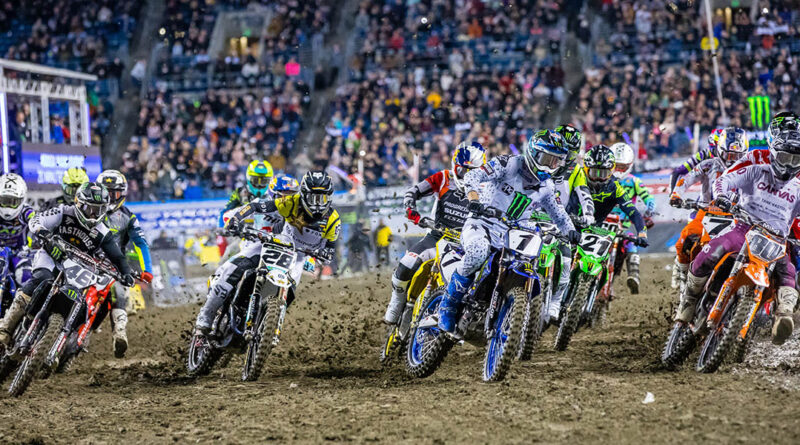 The start at Seattle AMA Supercross event